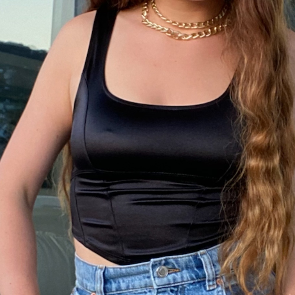 Set of 2 Satin Crop Tops!!